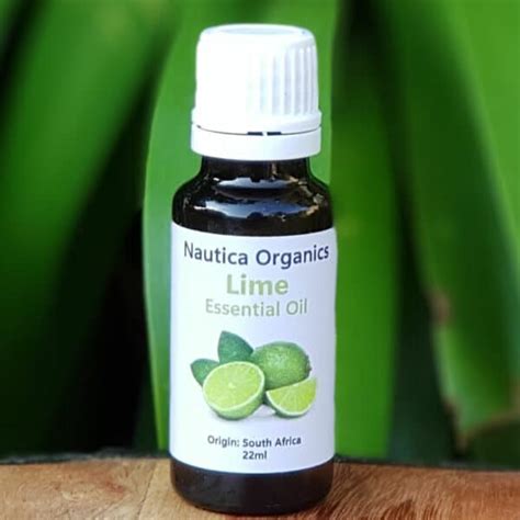 Lime Essential Oil 22ml Nautica Organics Organic Choice