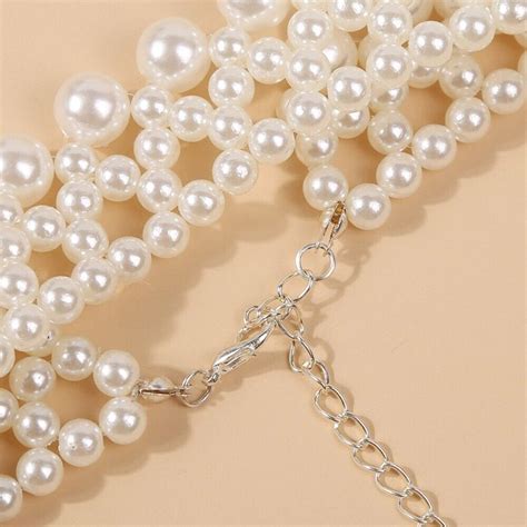 Luxury Imitation Pearl Necklace Elegant Engagement Necklace Party Ebay