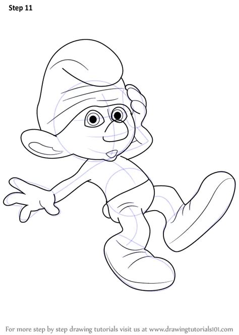 Learn How to Draw Clumsy Smurf from The Smurfs (The Smurfs) Step by ...