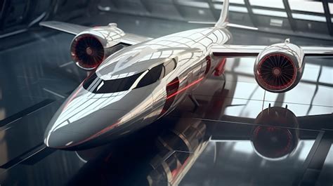 Premium Ai Image Plane Super Jet Futuristic Concept High Technology