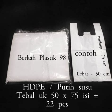 Jual Kantong Plastik Putih Susu Jumbo Uk 50 Plastik Jumbo Tebal