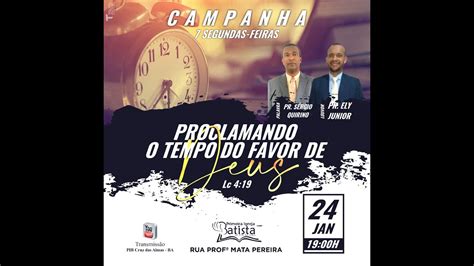 Culto Online PIB Cruz Das Almas BA Segunda Feira Noite 24 01