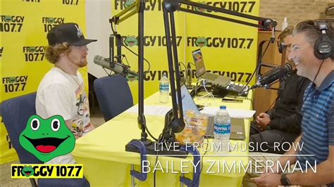 Bailey Zimmerman Live From Music Row In Nashville During Cma Week