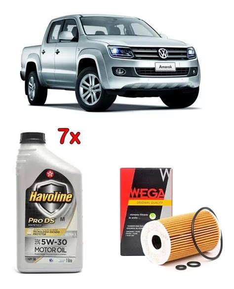 Kit Troca de Oleo Amarok 5w30 Filtro Bujao Carter Acessórios para