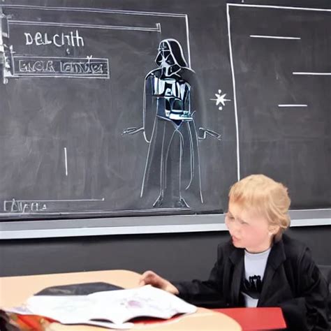 Photo Of Darth Vader As School Principal Movie Scene Stable