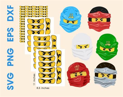 Ninja Clip Art Ninja Augen Ninja Maske Vektor Clipart Digital Dateien