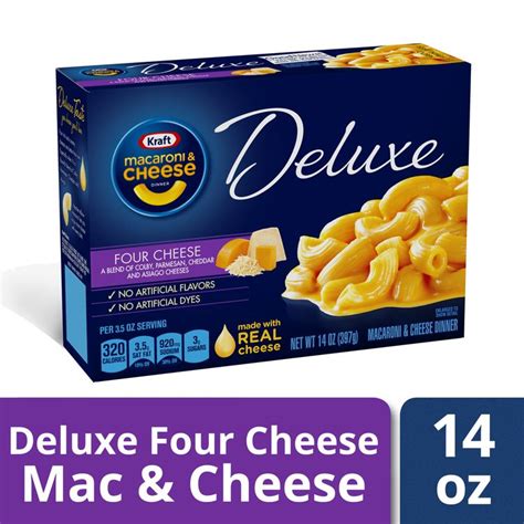 Kraft Deluxe Four Cheese Macaroni And Cheese Dinner 14 Oz Box Reviews 2020