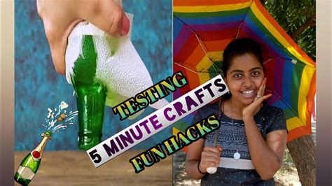 Testing Out 5 Minute Crafts Viral Hacks Bloopers [tamil] Youtube