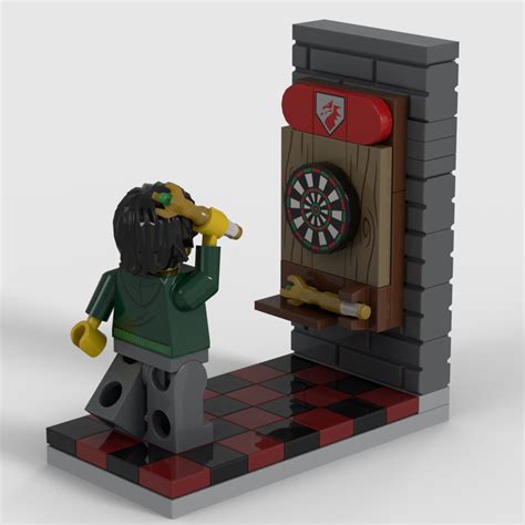 Lego Moc Dart Board By Ptchnk Rebrickable Build With Lego