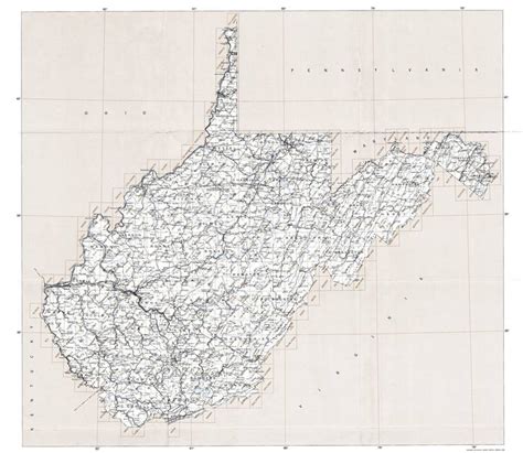 West Virginia Topographic Index Maps WV State USGS Topo Quads 24k