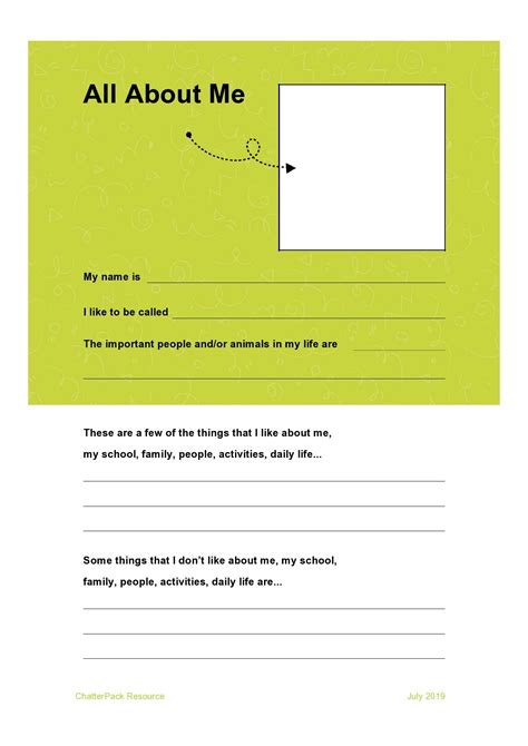 40 Printable All About Me Templates Free Templatelab