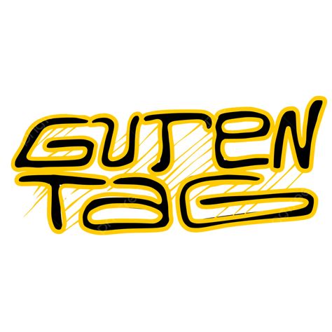 Guten Tag Typograph PNG Vector PSD And Clipart With Transparent