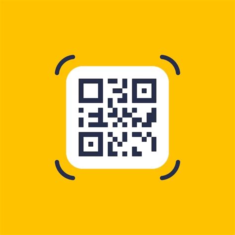 QR Code Symbol Aufklebervorlage Scannen für Pay Vektor Illustration