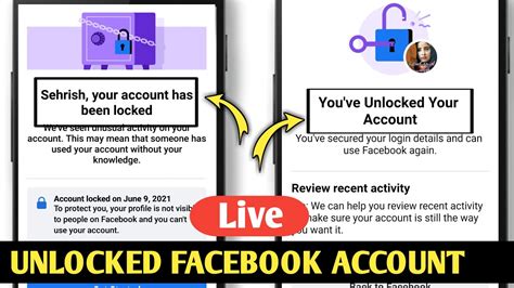 How To Unlock Facebook Account Your Account Has Been Locked Youtube