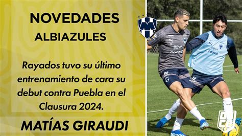 Rayados tuvo su última práctica de cara a su debut contra Puebla en el