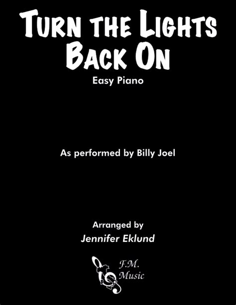 Billy Joel: "Turn the Lights Back On" | Piano Pronto Publishing