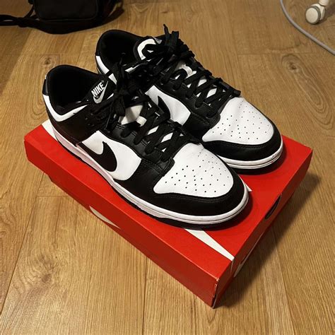 Panda dunks, uk10, 8/10 condition, with box and receipt - Depop