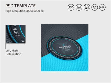 patch logo mockup psd  behance