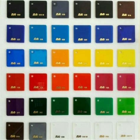 Jual Akrilik Acrylic Mika Warna Potong Lembaran Ukuran Custom