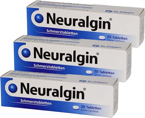 NEURALGIN 3x 20 SCHMERZTABLETTEN I Sparset I Befreiung Von