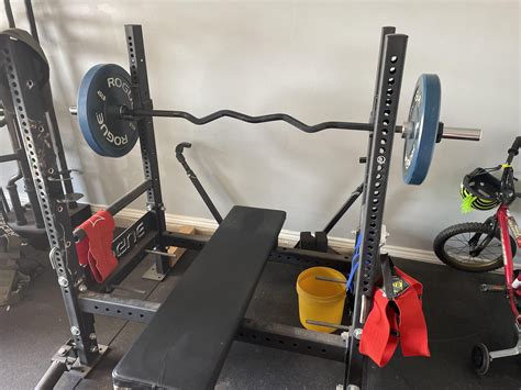 Rackable Skull Crusher Curl Bar Bare Steel Equipment