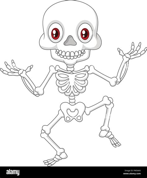 Funny skeleton cartoon Stock Vector Image & Art - Alamy