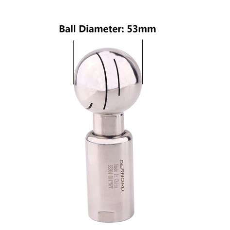 Snapklik Dernord Rotary Spray Ball Npt Female Cip Tank Cleaning