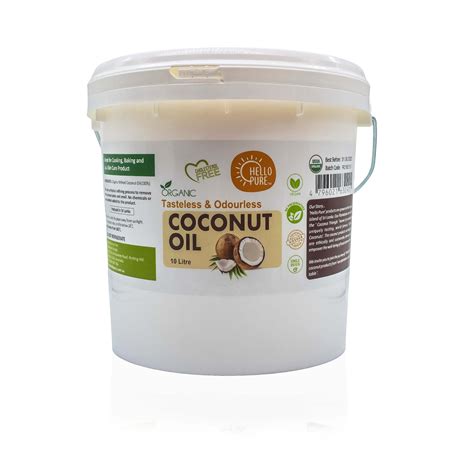 Organic Purified And Deodorised Coconut Oil Rbd 4 Litre Hello Pure