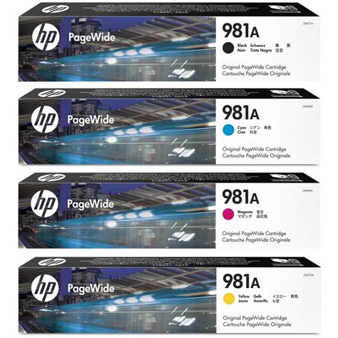 Original HP 981A CMYK Multipack Ink Cartridges J3M71A J3M68A