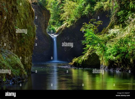 Punchbowl Falls Along Eagle Creek Trail Columbia River Gorge Oregon