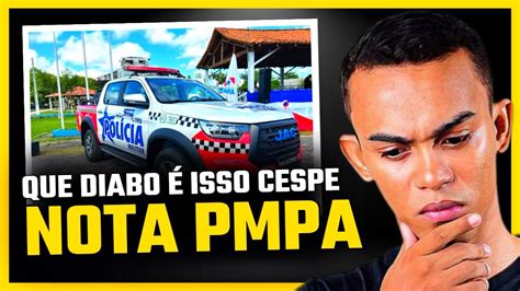 CONCURSO PMPA Refiz a Correção da minha prova nota de corte