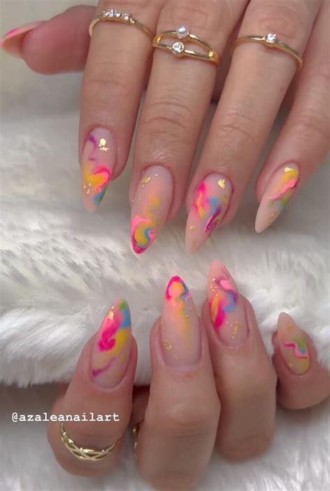 Funky Nails Dope Nails Trendy Nails Stylish Nails Almond Shape