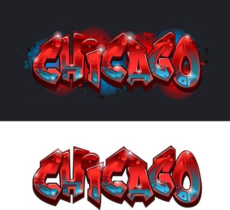 premium vector  cool genuine wildstyle graffiti  design chicago