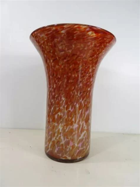 GRAND VASE EN pate de verre signé Michèle LUZORO 1985 Biot Novaro EUR