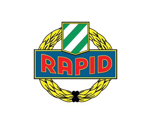 SK Rapid Wien Club Symbol Logo Austria League Football Abstract Design