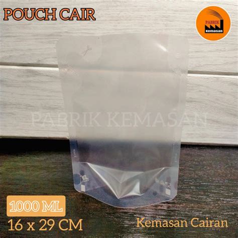 Jual STANDING POUCH CAIR 1000ML PLASTIK BENING CAIRAN MINYAK SABUN