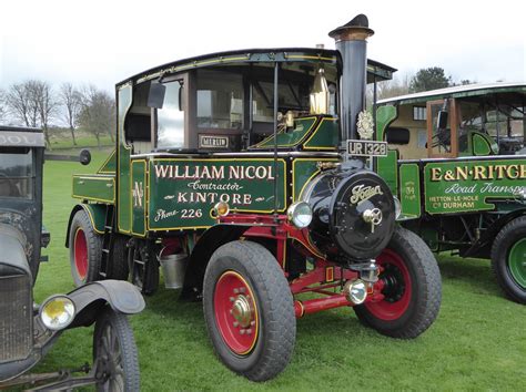 Foden Steam Wagon 13156 Merlin Standing In A Line Up Of Flickr