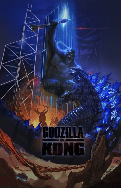 Godzilla Vs Kong Poster By Larry Quach Godzilla Vs Kong Know Your Meme