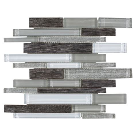 Acadia Bay Linear Glass Mosaic Floor And Decor