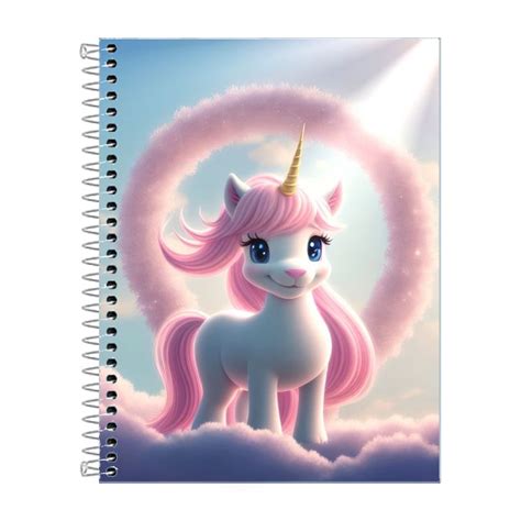 Caderno Unicornio Capa Dura Folhas Mat Ria Shopee Brasil