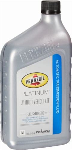 Pennzoil Platinum Lv Multi Vehicle Full Synthetic Automatic