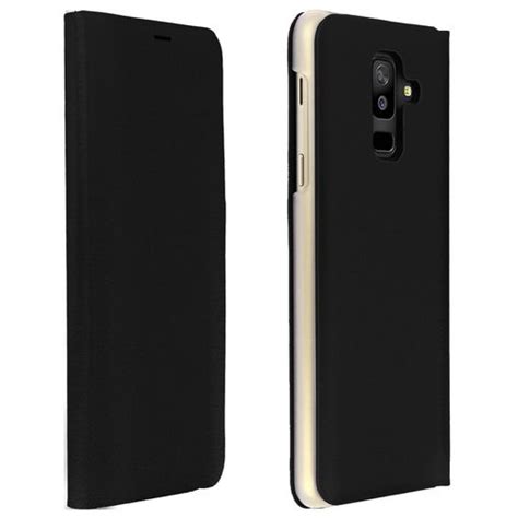 Funda Samsung Galaxy A6 Plus Libro Billetera Flip Book Cover Negro