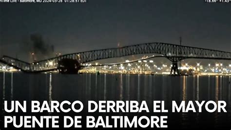 Un Barco DERRIBA El Mayor PUENTE De Baltimore YouTube