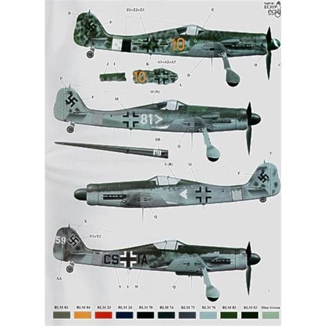 Eagle Cal Decals Decals Focke Wulf Fw D D R Yellow S