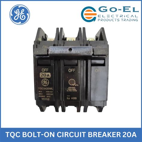 GE TQC Circuit Breaker Bolt On 3 Pole 20A 100A Shopee Philippines