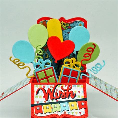 Naifumodo Geburtstag Metall Schneiden Stirbt Feiern Scrapbooking F R