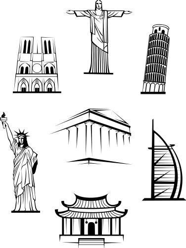 Famous Landmarks Vector Images Over 79000