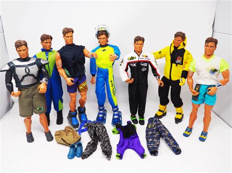 Vintage Lot of 7 Mattel Max Steel Action Figures and accessories