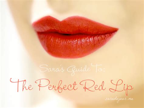 Tutorial The Perfect Red Lip • Sara Du Jour