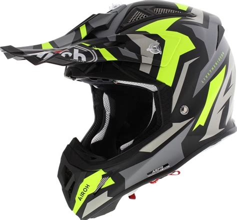 Airoh Aviator Ace Swoop Yellow Matt Helmet M Maat M Helm Bol